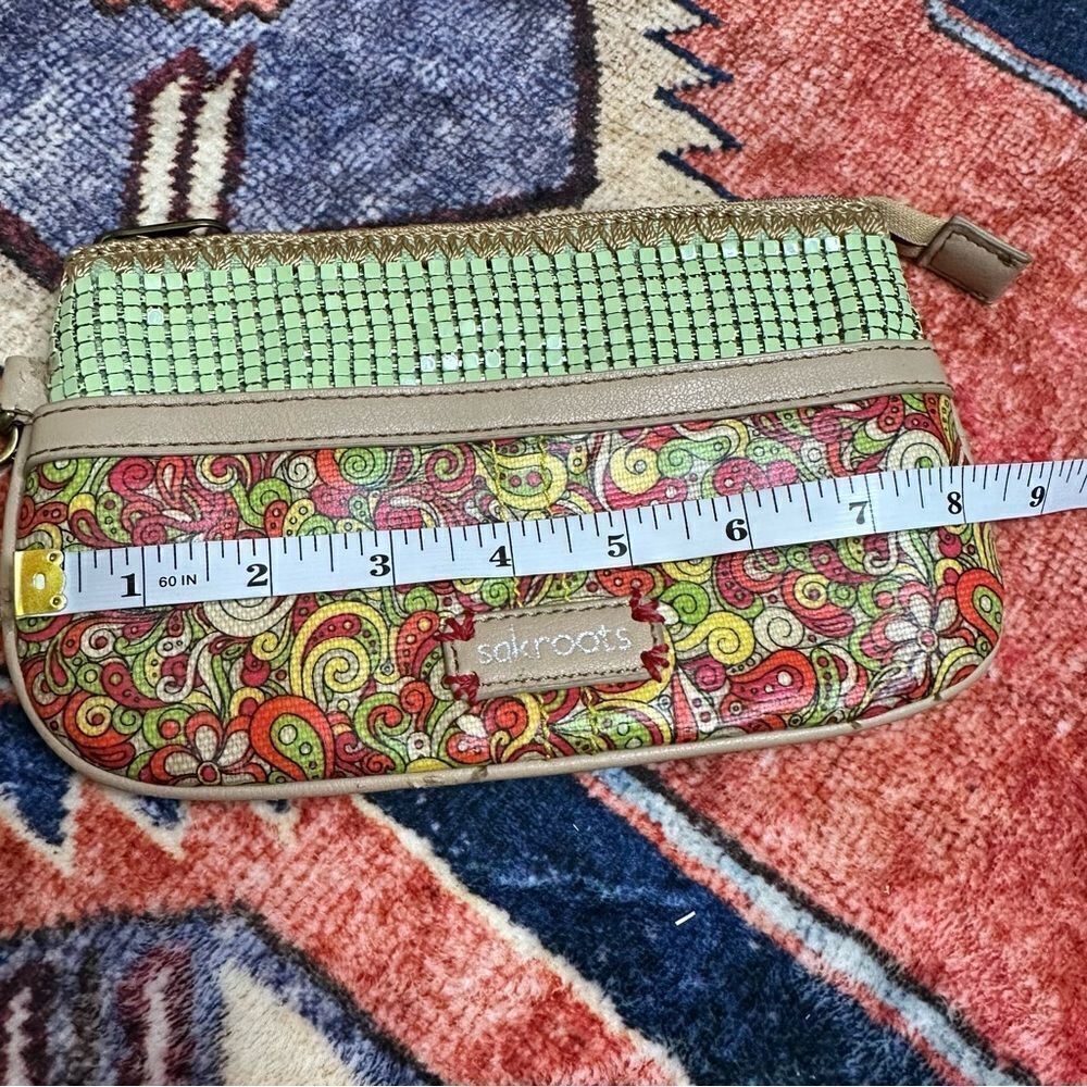SakRoots small colorful coin purse makeup bag clutch - Picture 11 of 16
